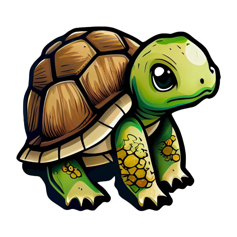 Süße Kleine Schildkröte
