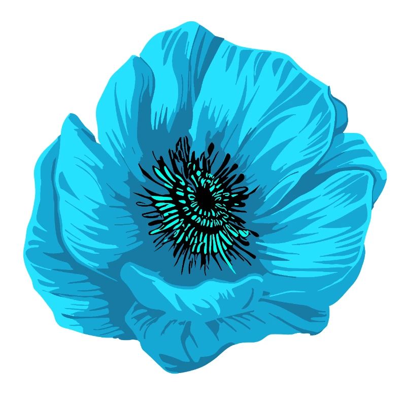 Blume blau