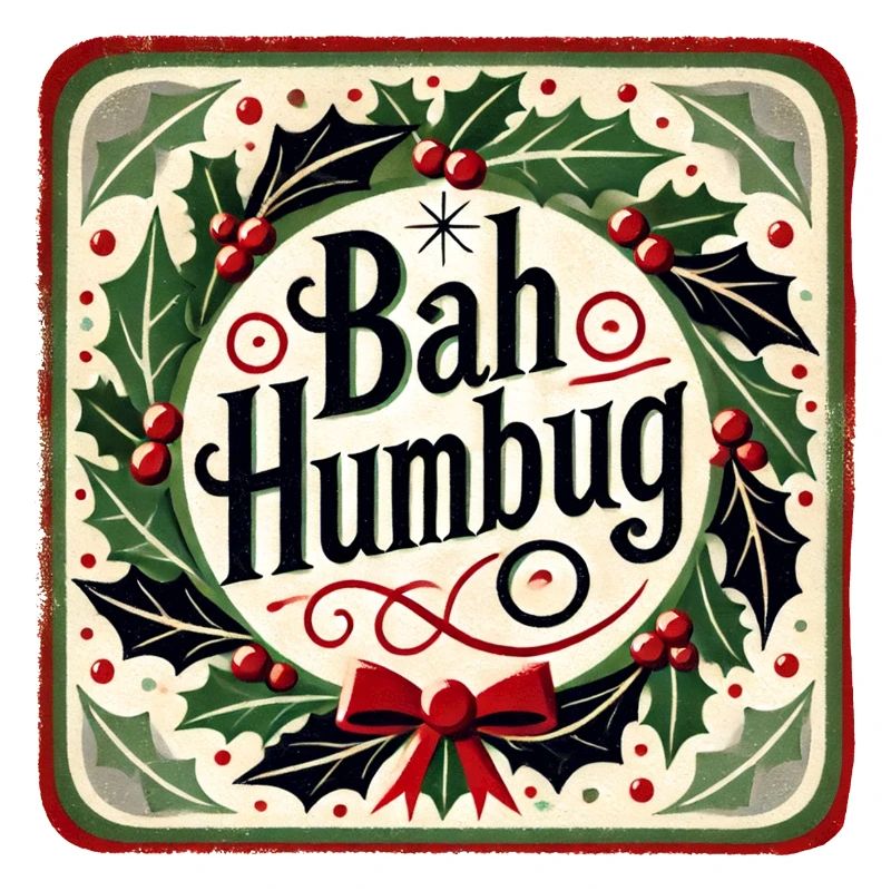 Weihnachtsgruß „Bah Humbug“ Design