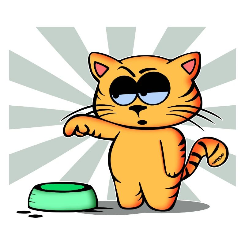 Katze behauptet Futter!