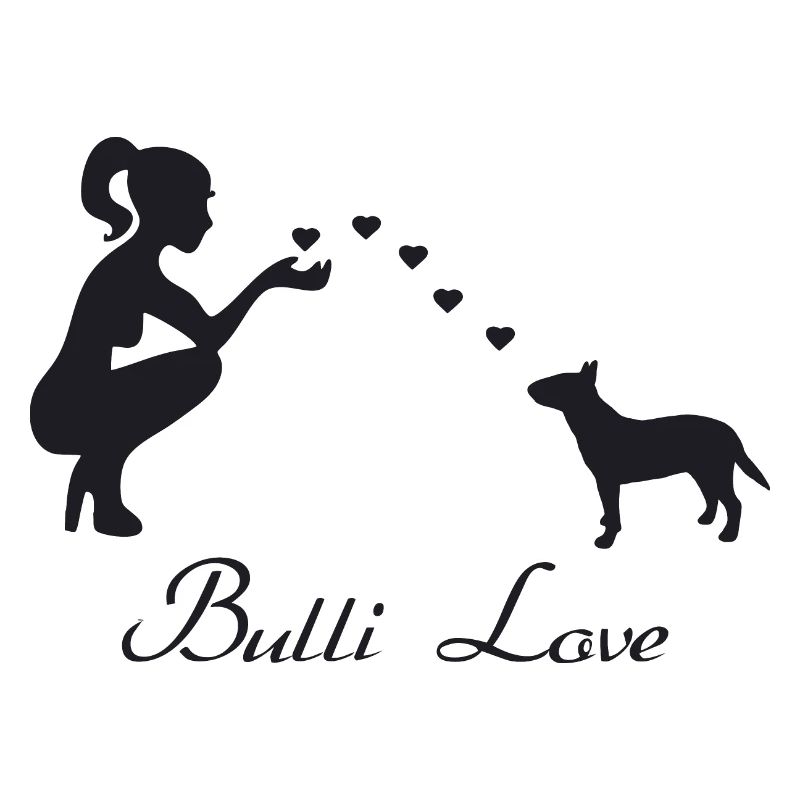 Bullterrier mit Frau