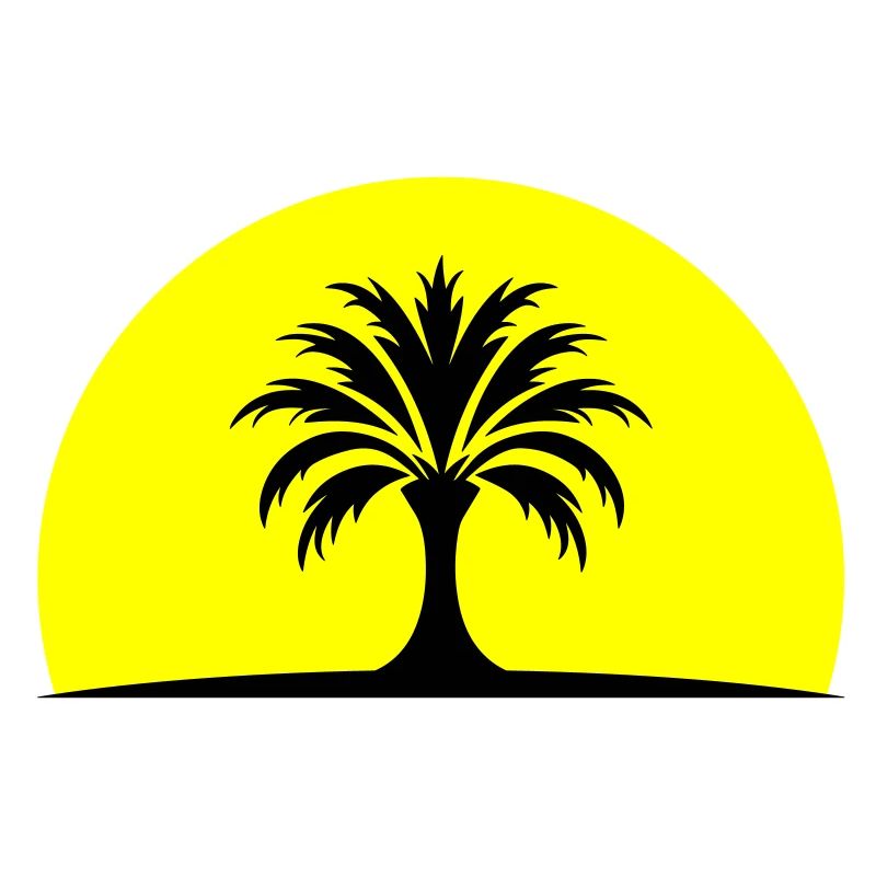 Sonne Palme Insel