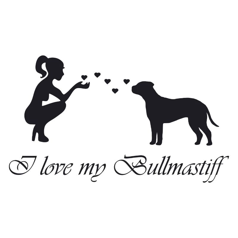 Bullmastiff mit Frau