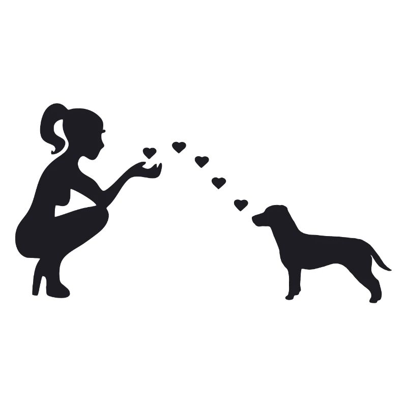 Jack Russell Terrier mit Frau