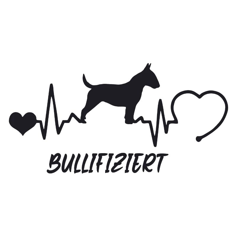 Bullterrier mit Herzschlag