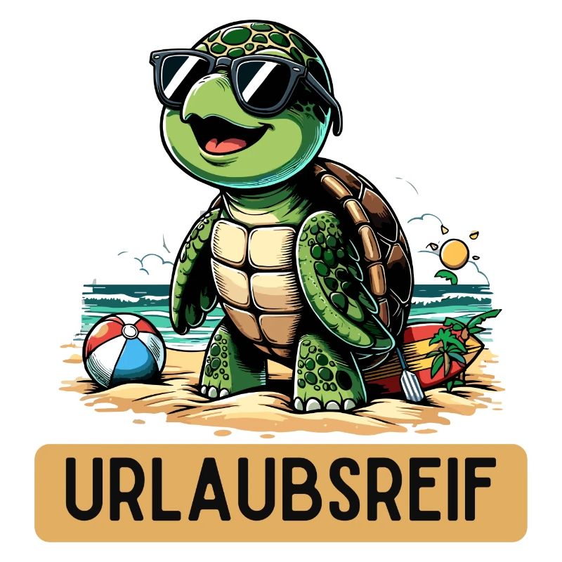 Schildkröte Urlaubsreif