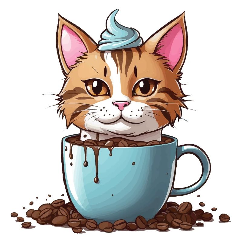 LES CHATS AIMENT LE CHAT DE CAFÉ