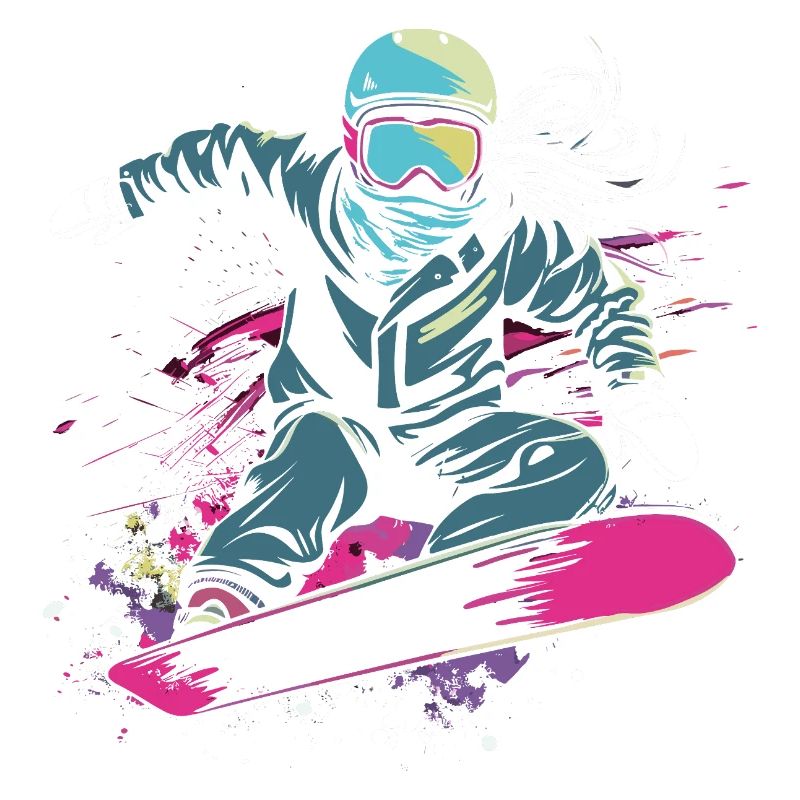Snowboarderin Grafik