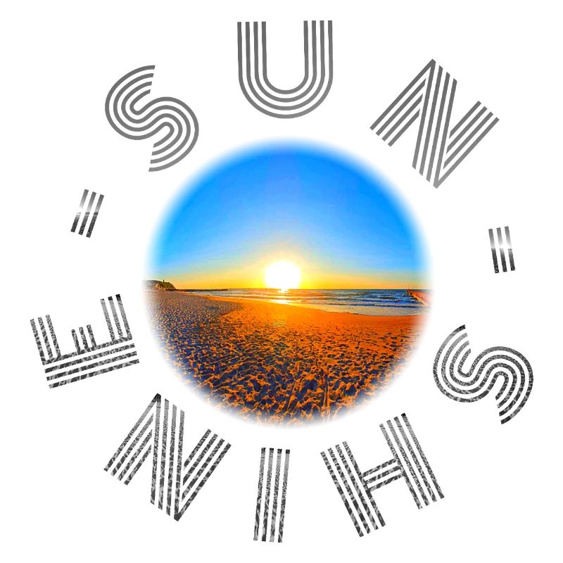 Illustration de coucher de soleil sur la plage