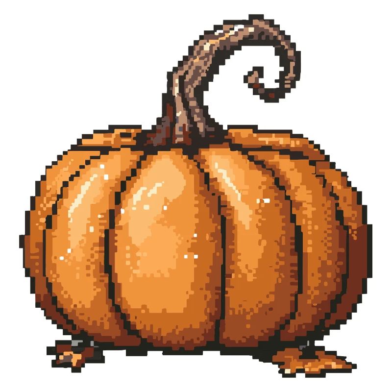 Pixel Kürbis Retro Halloween