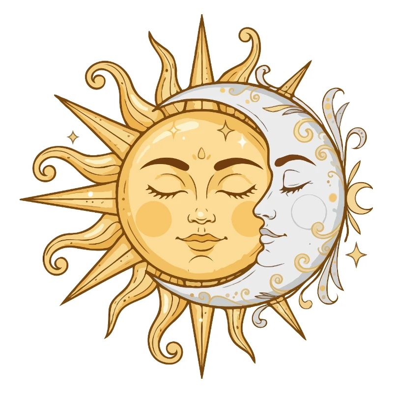 Sun and Moon Faces