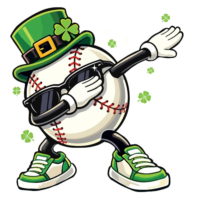 Baseball-Leprechaun St. Patrick's