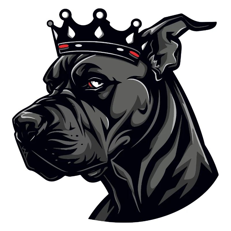 Great Dane Hund Krone