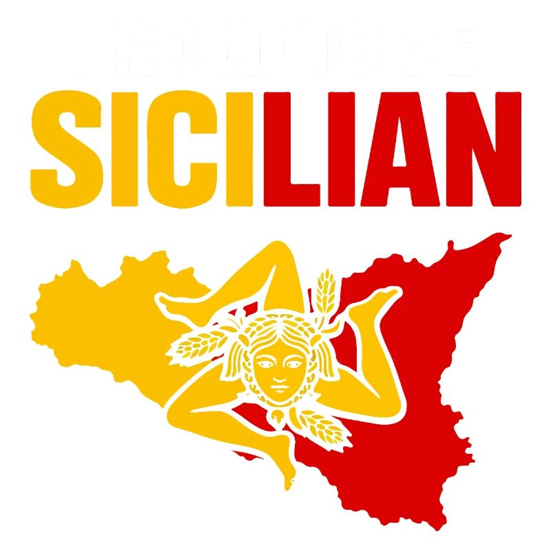 Stolz Sicilianer – Sizilien Farbblock