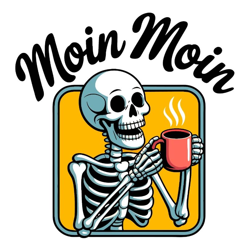 Erst Kaffee Skelett