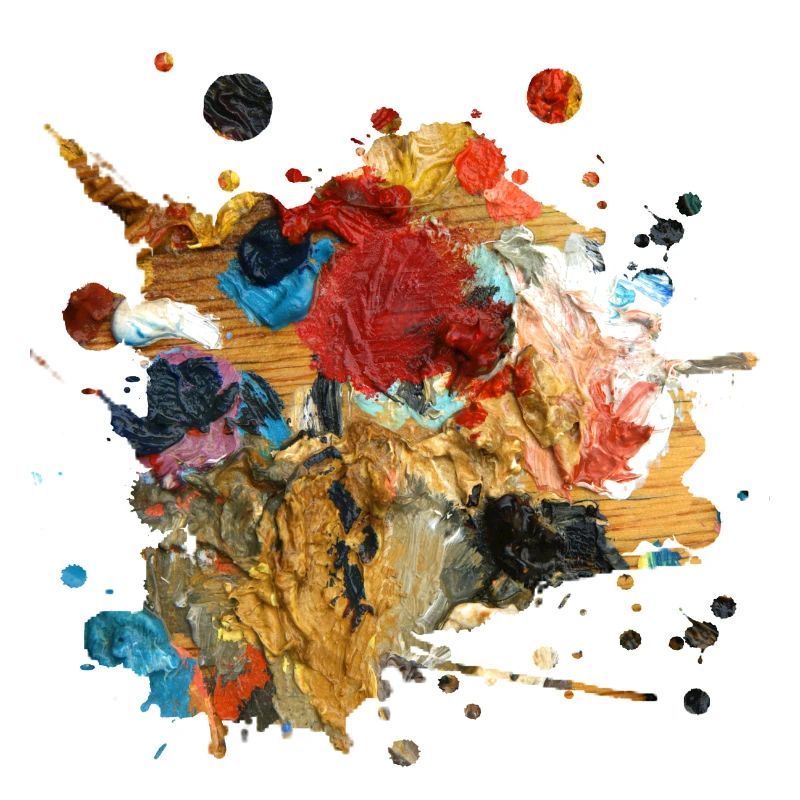 Farbkleckse oder Kunstwerk