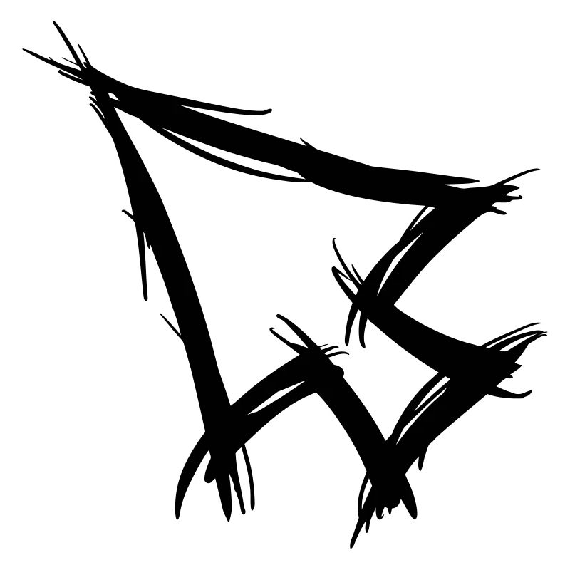 Mouse pointer cursor, arrow, hand drawn.