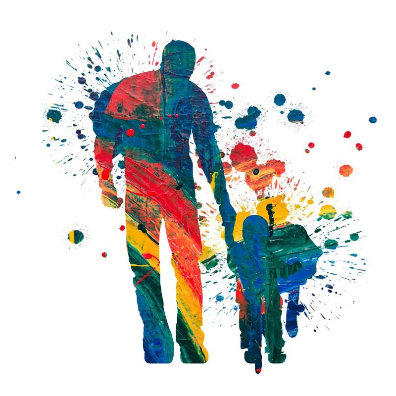 Vater und Tochter