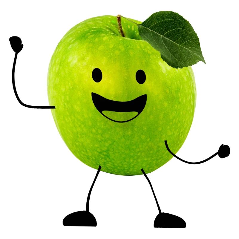 apfel mit gesicht