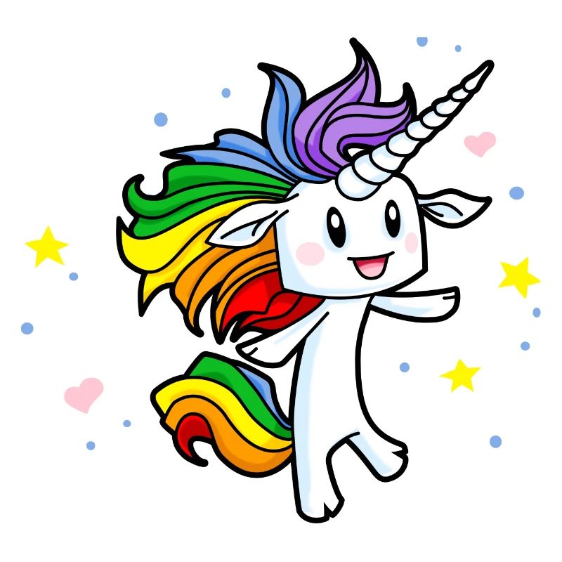Magische Regenbogen-Einhorn