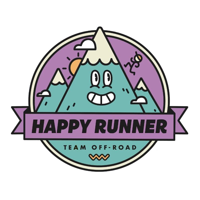 Glücklicher Läufer