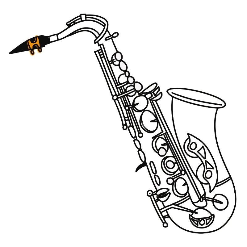 Saxophon Zeichnung