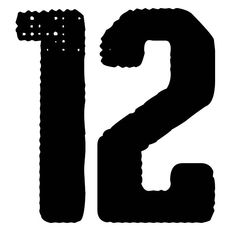 12 Zahl Trikot