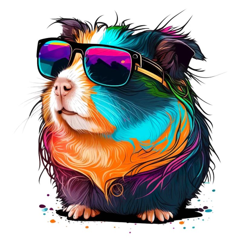 Meerschweinchen mit Sonnenbrille