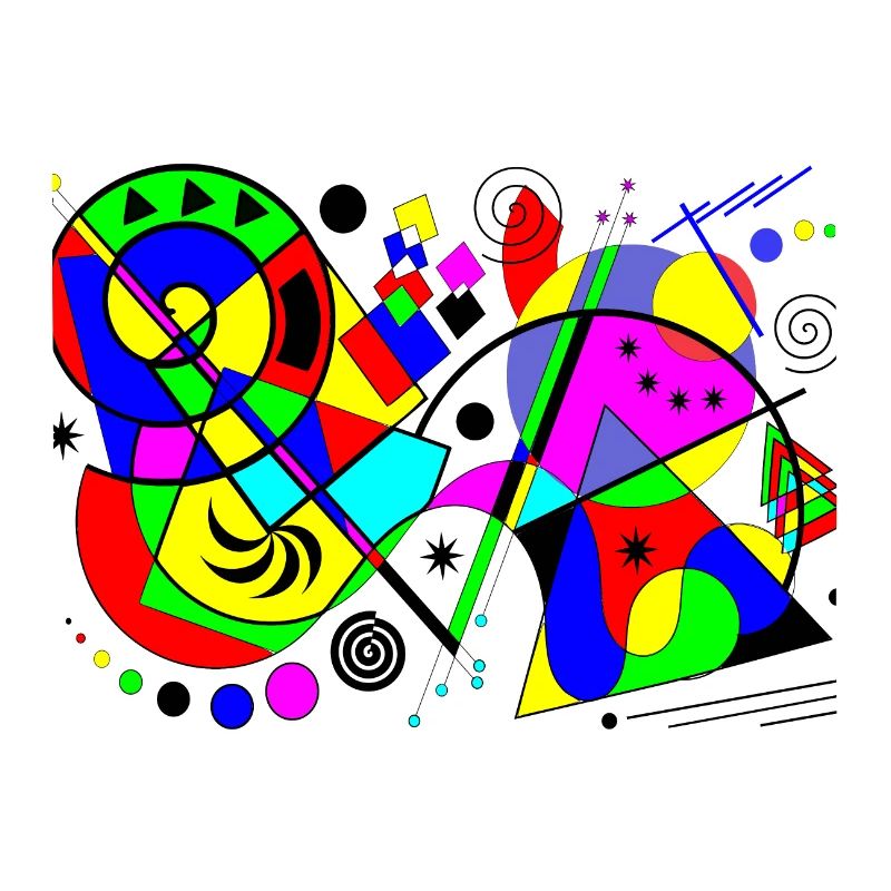 abstract art colorful pattern multicolored paints shapes