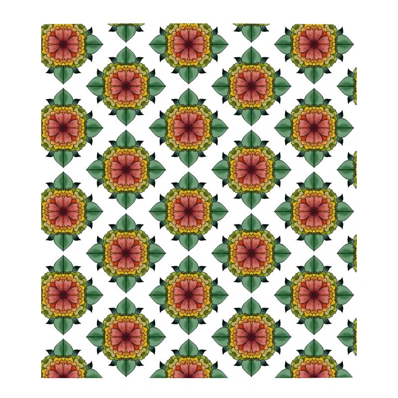 Mandala drawn pattern