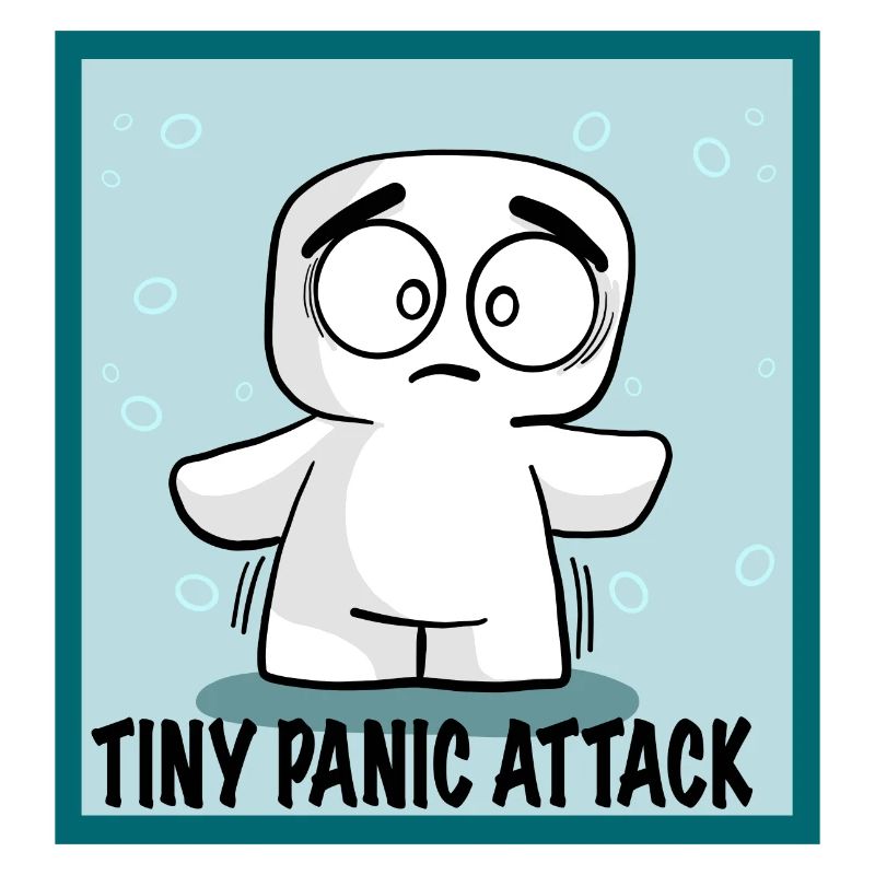 SMALL PANIC ATTACK EMOTICON EMOTI MARSHMALLOWTIS
