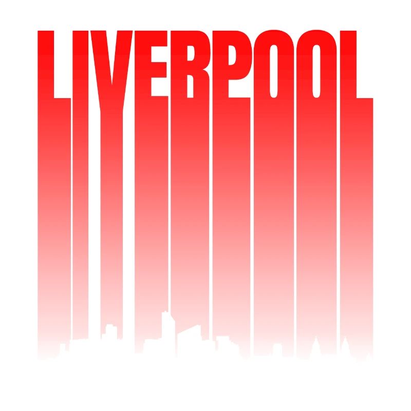Liverpool Skyline Farbverlauf
