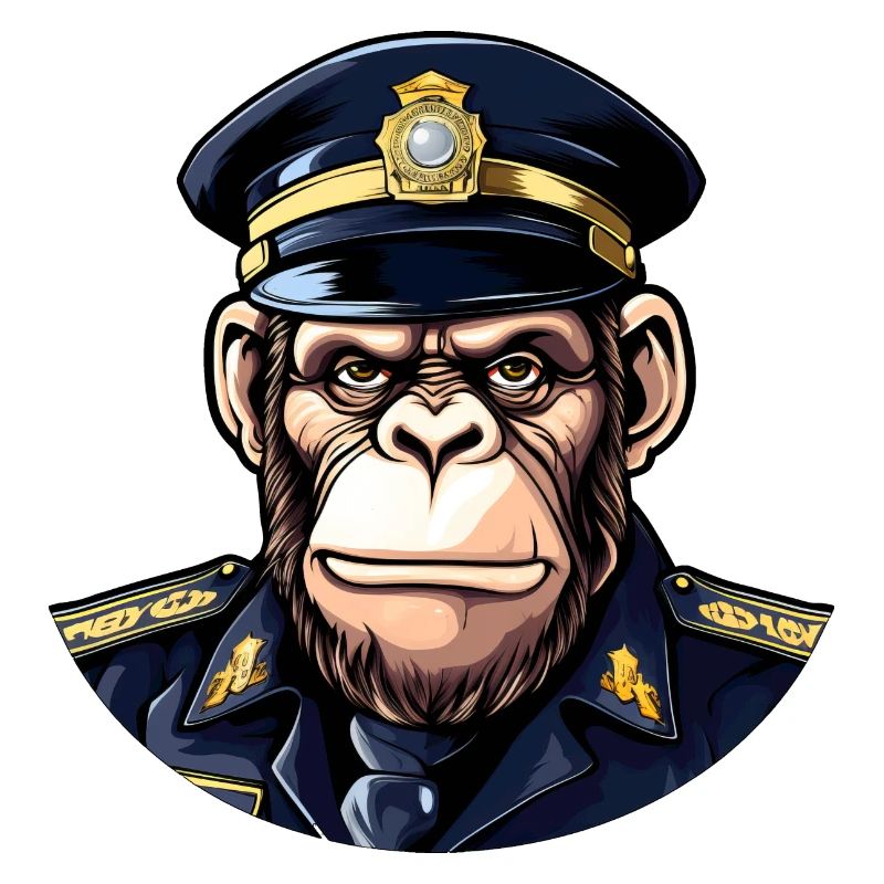 Schimpansen Polizist
