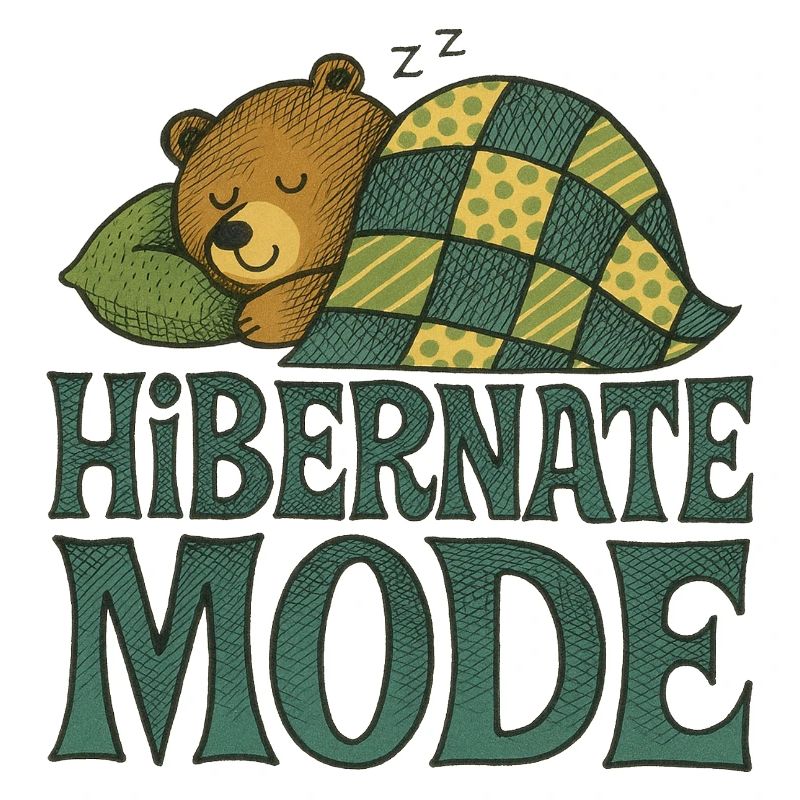 Winterschlafmodus Bärendesign