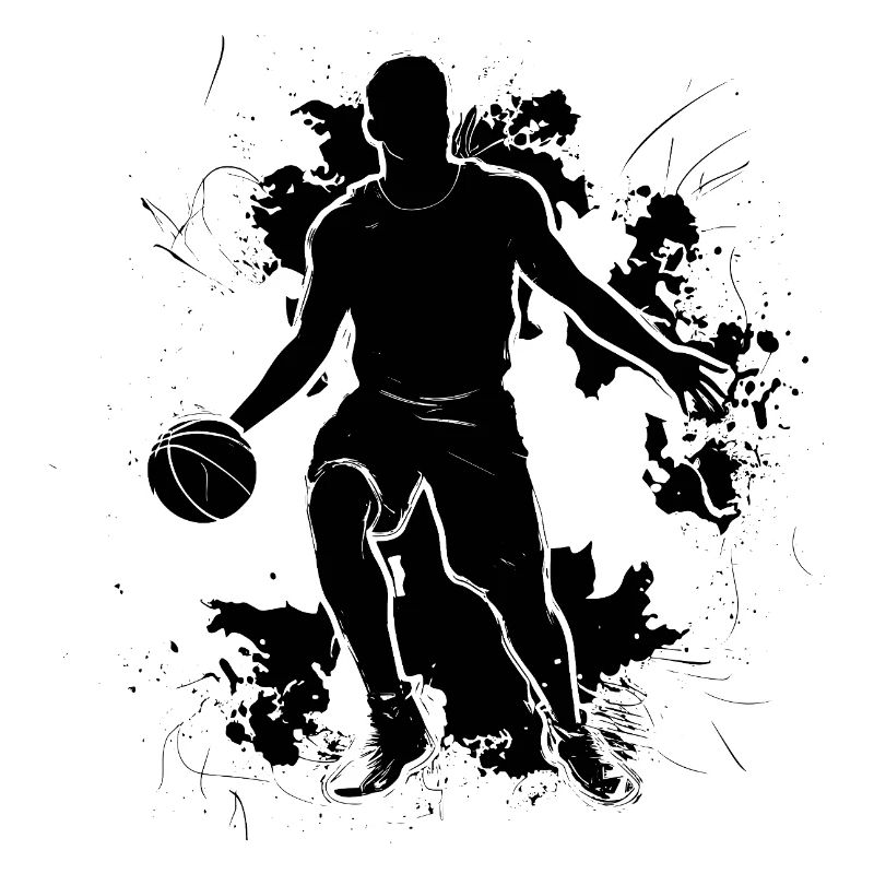 Basketballspieler Skizze
