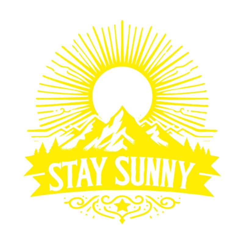Stay sunny - white Sun