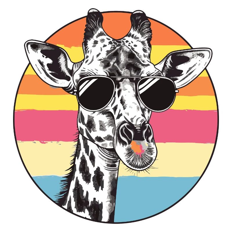 Giraffe Retro Sonnenbrille
