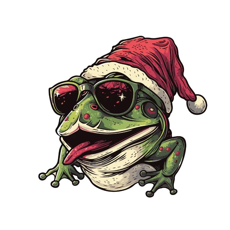 Frosch Weihnachten Lustig