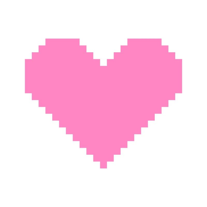 Herz Pixel Rosa
