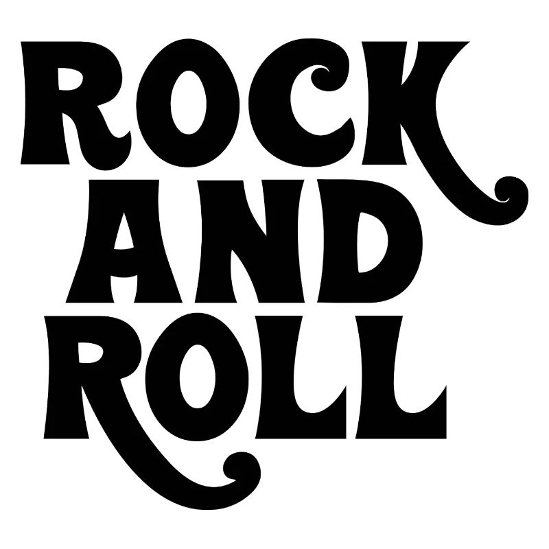 Rock'n'Roll-Logo mit fettem Logo