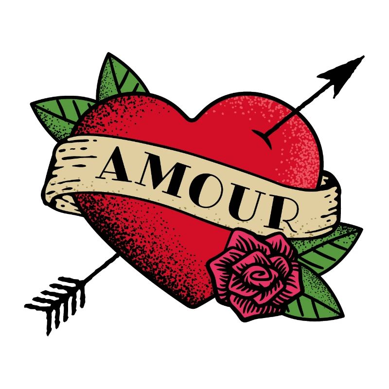 Herz Tattoo Amour