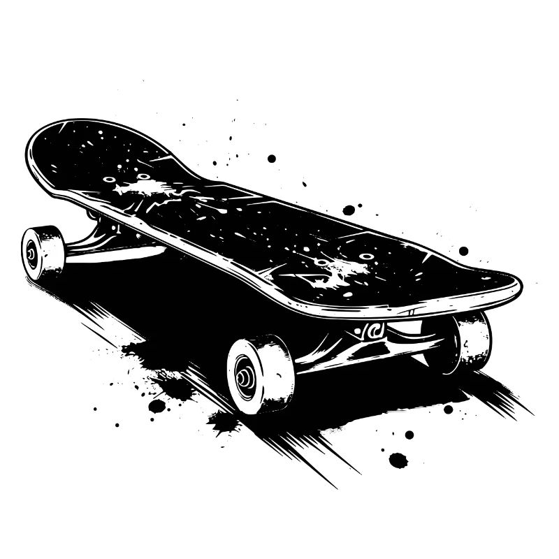 Skateboard Zeichnung