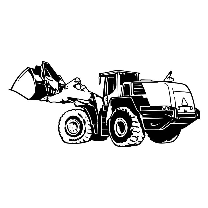 Loading machine Silhouette wheel loader quarry
