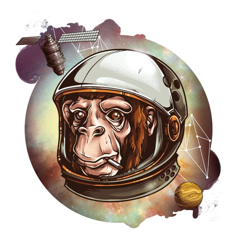 Spacemonkey smoking