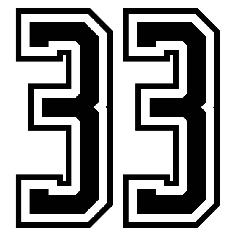 33 Zahl nummer
