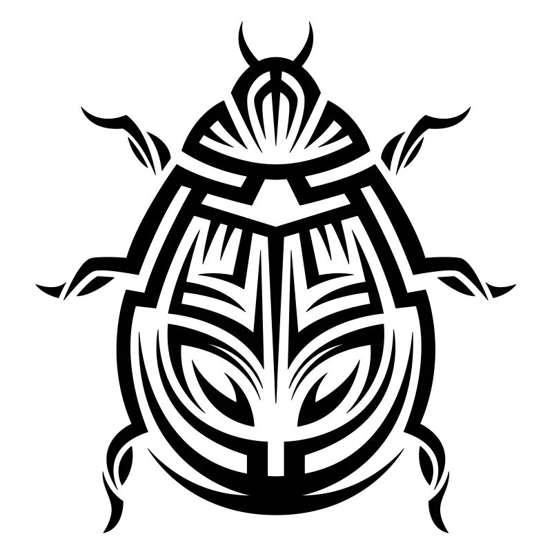 Marienkäfer Tribal Tattoo