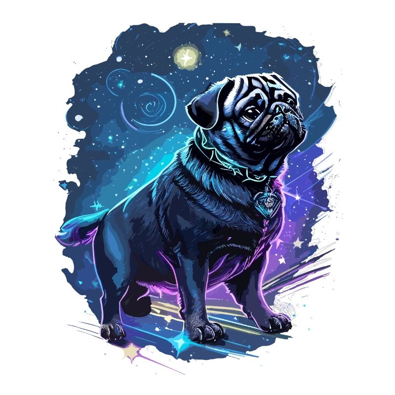 mythischer Mops Hund