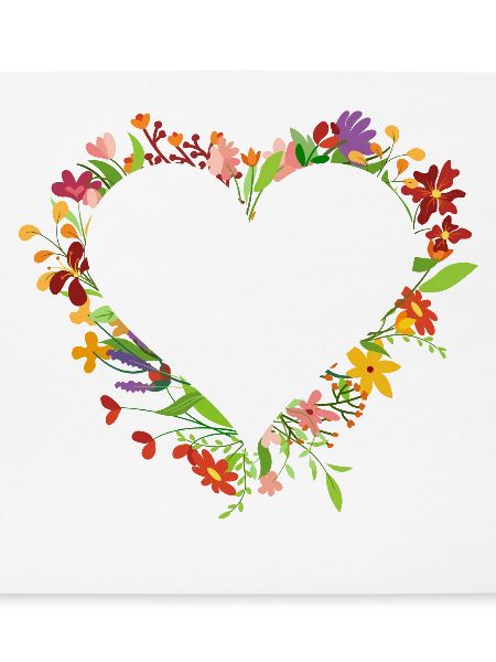 Herz aus Blumen
