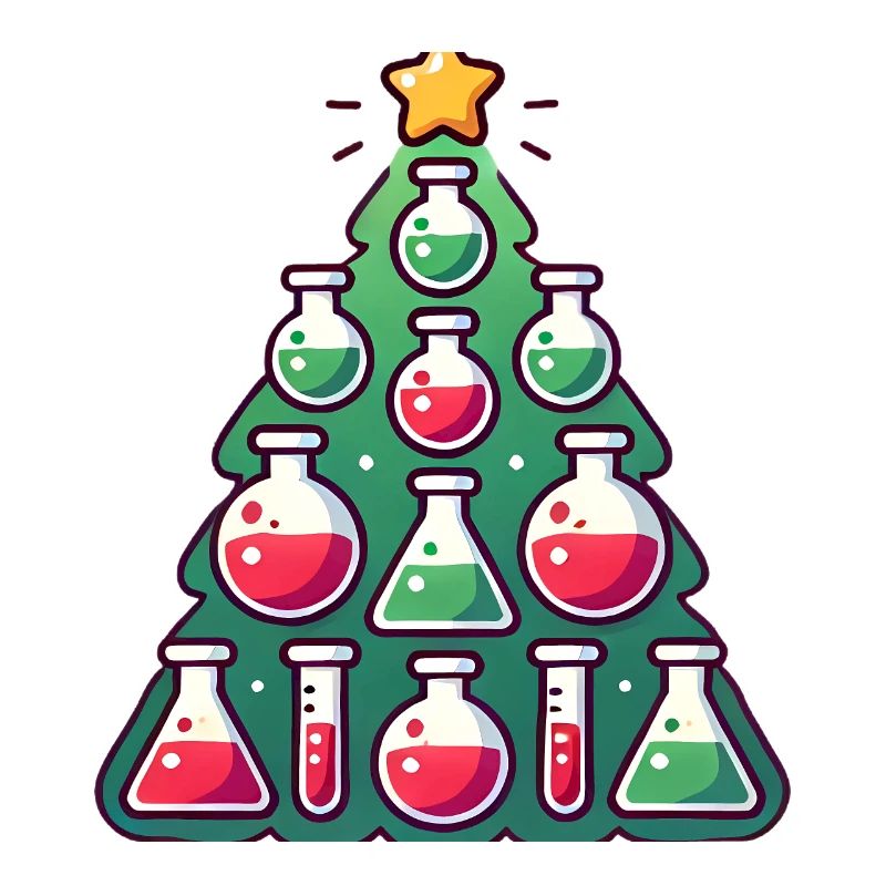 Chemie Weihnachtsbaum Design