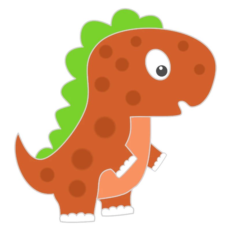 Verspielter Dinosaurier Cartoon